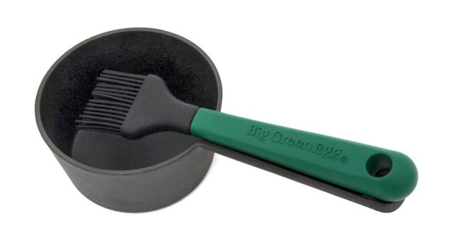 Big Green Egg - Litinový rendlík na omáčky se štětcem