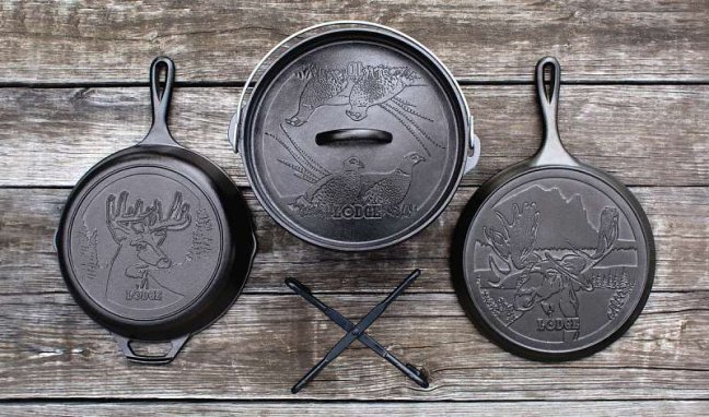 Lodge - Sada 5ks nádobí Lodge - pro myslivce