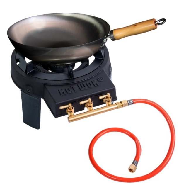 Hot Wok - Litinový vařič 12 kW + wok pánev