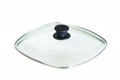Lodge - Čtvercová skleněná poklice (průměr 26 cm)
