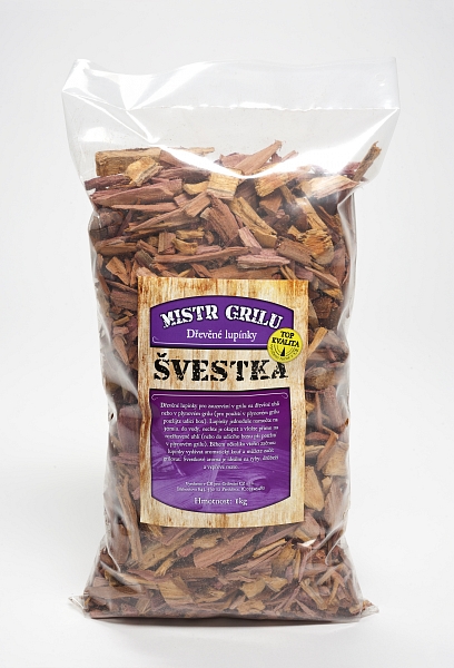 Mistr Grilu - Dřevěné lupínky k uzení 1kg - švestka