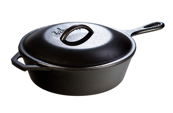 Lodge - Hluboká litinová pánev s poklicí (průměr 26 cm)