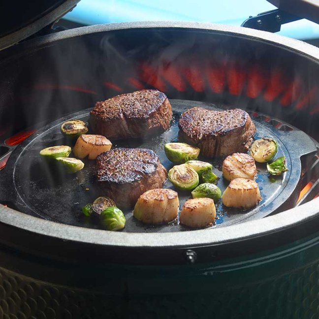 Big Green Egg - Litinová plotna XXL, XL, L (průměr 35 cm)