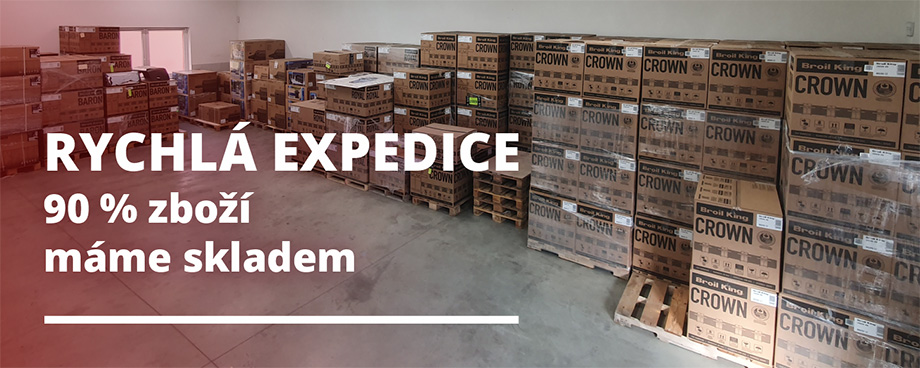 Rychlá expedice - 90 % zboží máme skladem
