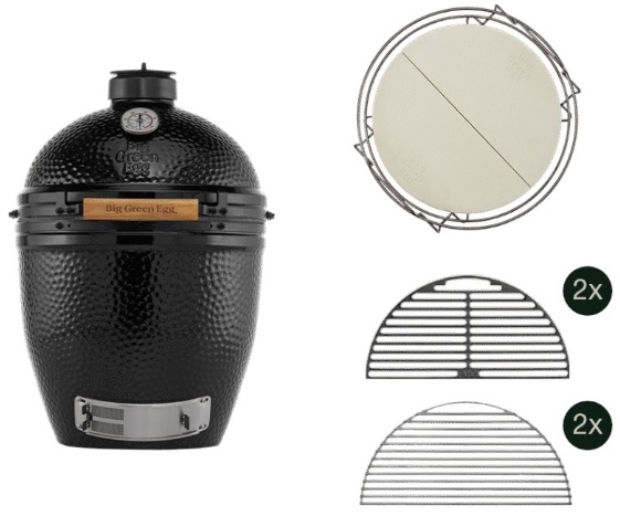 Big Green Egg - ONYX Large + příslušenství + MONTÁŽ