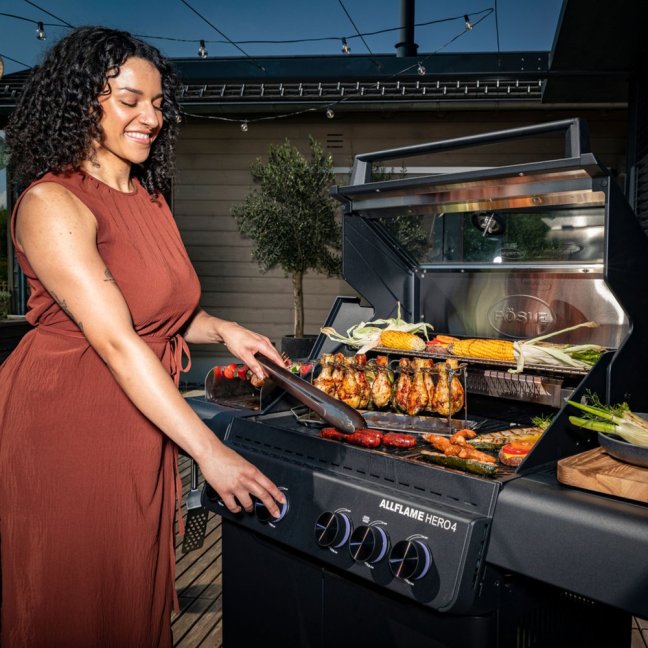 Rösle - AllFlame Hero 4 + rožeň s motorem