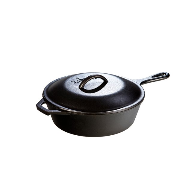 Lodge - Hluboká litinová pánev s poklicí (průměr 26 cm)