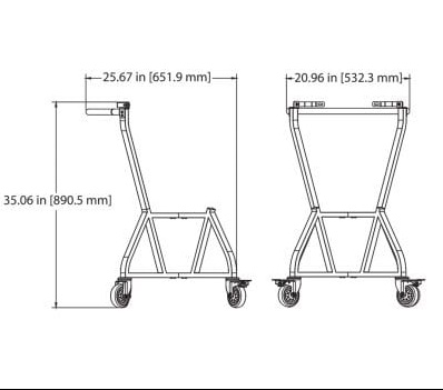 Big Green Egg - IntEGGrovaný pojízdný stojan L