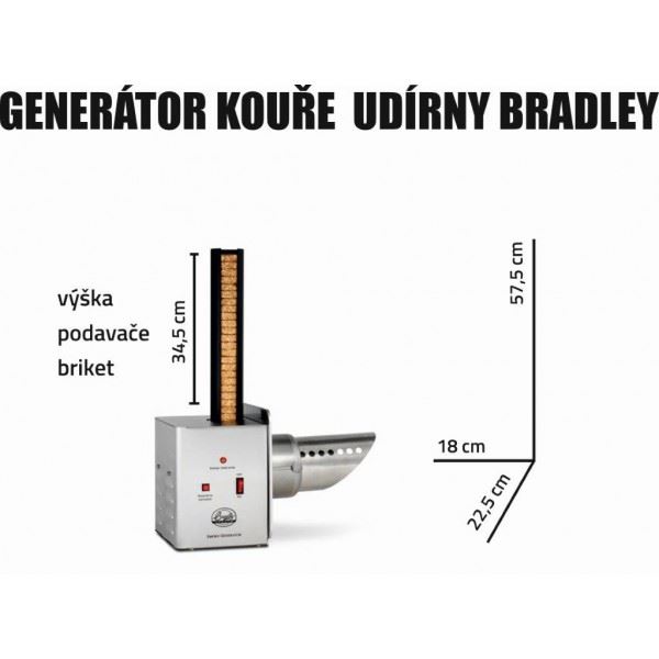 Bradley - Generátor kouře nerez