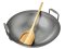 Big Green Egg - Wok karbonová pánev s bambusovou špachtlí