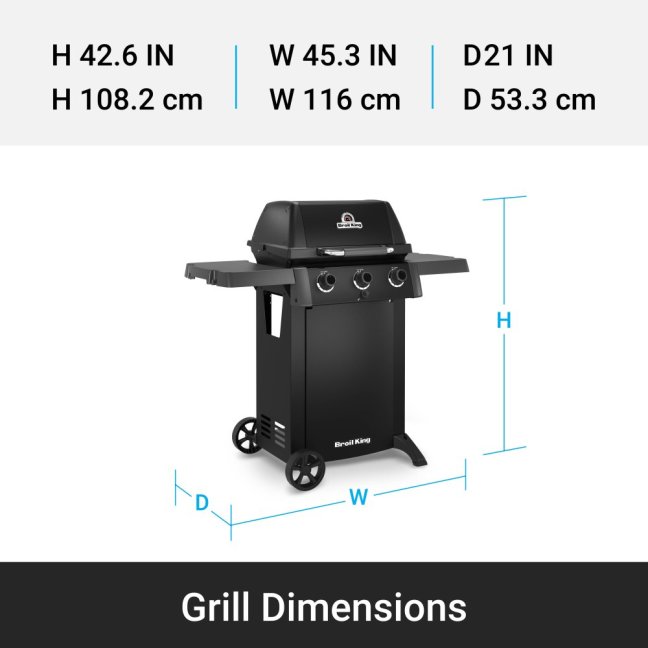 Broil King - Gem 310 Shadow - vystavený kus (pouze osobní odběr)