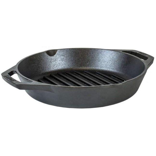 Lodge - Litinová grilovací pánev se dvěma madly 26 cm
