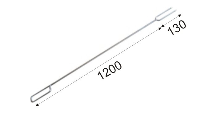 Kov - Celonerezová opékací vidlička 120 cm