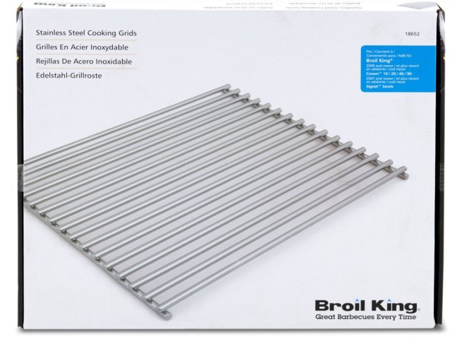 Broil King - Sada nerezových roštů Crown (od 2008), Signet (od 2007)