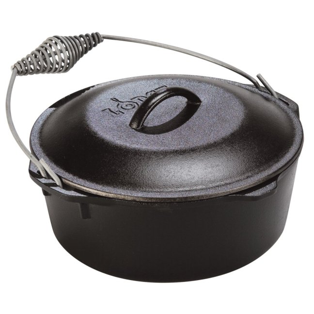 Lodge - Litinový hrnec Dutch oven 6,6 l s poklicí a kovovým držadlem