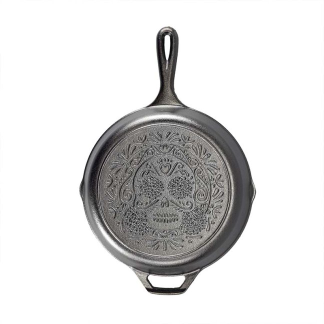 Lodge - Litinová pánev Sugar Skull (průměr 26 cm)