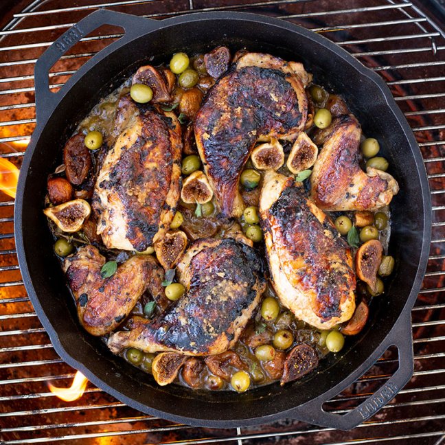 Lodge - Litinová pánev s madly 34 cm